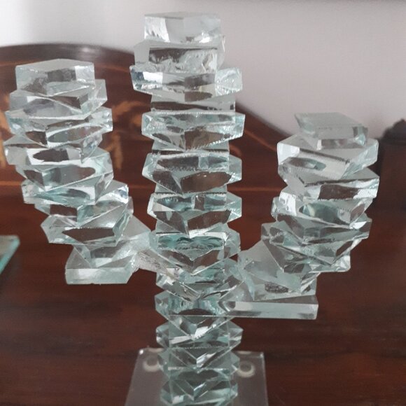 Lot - Two Glass Cacti - Picture 4 of 4